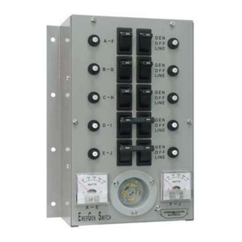 connecticut electric emergen switch wire to breaker box|Connecticut emergen switch a series manual.